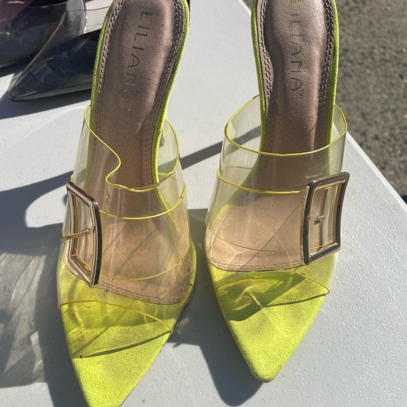 Neon green heels - Picture 2 of 2